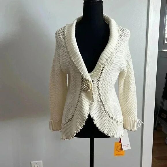 Ruby Rd. Sweaters - NWT! Ruby Red Petite Xl cream cardigan